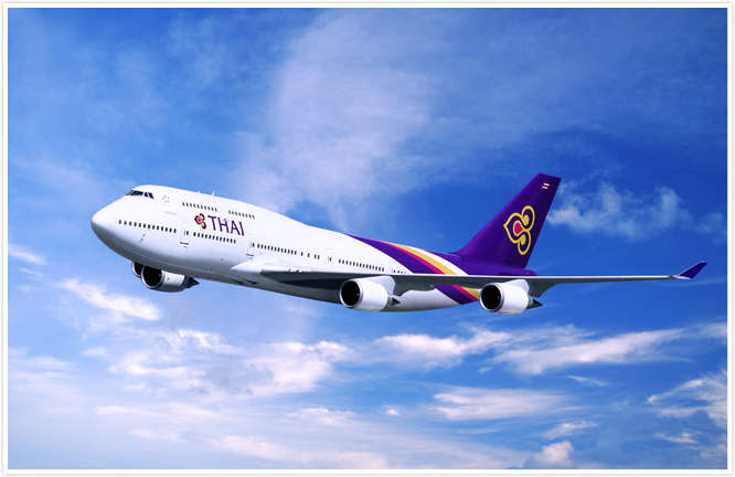 Boeing 747 400 74n 機内サービス タイ国際航空